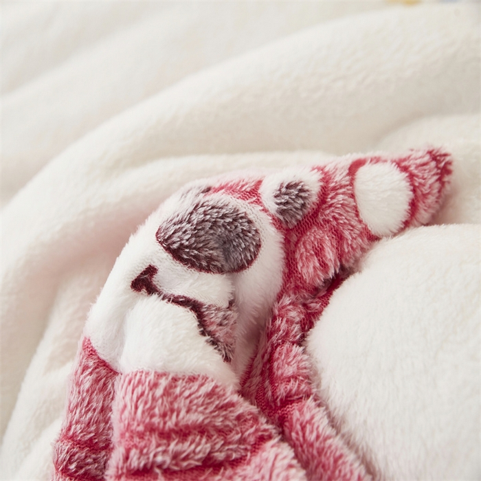 91家纺网 家纺一手货源 找家纺 丝涟家居 2025新款A类雪花绒牛奶绒儿童多功能可拆卸盖毯被 草莓熊