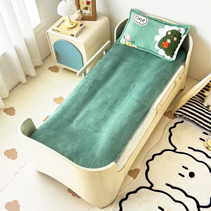 91家纺网 家纺一手货源 找家纺 吉咪兔 2025新款儿童卡通牛奶绒双面绒幼儿园被子三件套六件套保暖被褥被套 睡梦龙