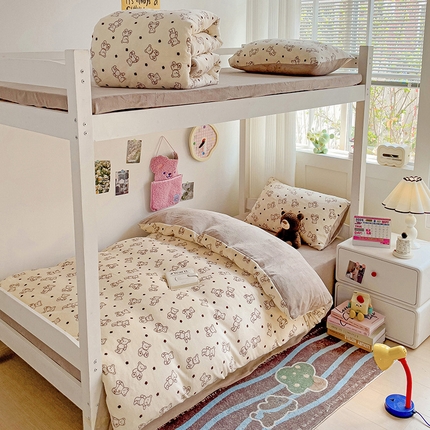 91家纺网 家纺一手货源 找家纺 （总）贝扬思家纺 2024新款高克重牛奶绒三件套