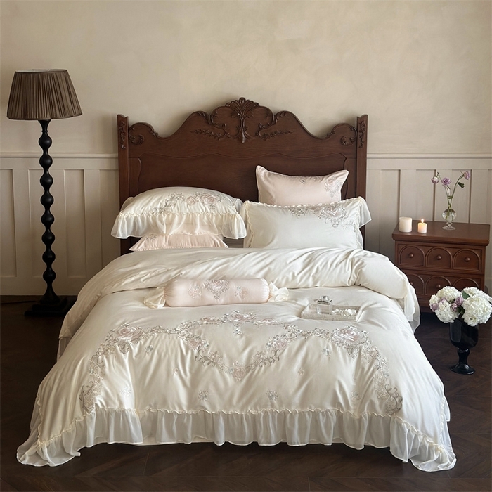 91家纺网 家纺一手货源 找家纺 （总）MIU缪家居 2024新款100支全棉四件套系列-欧若拉