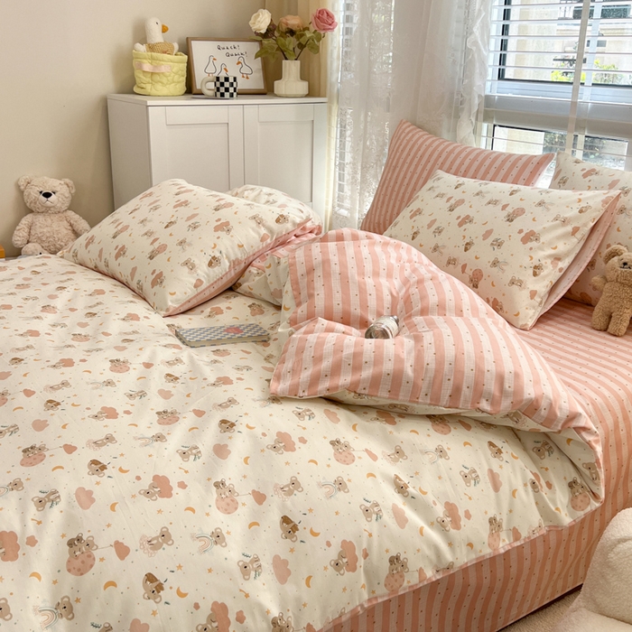 91家纺网 家纺一手货源 找家纺 （总）晨希家居 2025新款全棉卡通印花简约款单被套