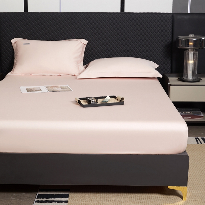 91家纺网 家纺一手货源 找家纺 凯森家纺 2024新款长绒棉床笠单件纯棉贡缎100支床罩席梦思保护罩全棉床套床笠款三件套 初荷