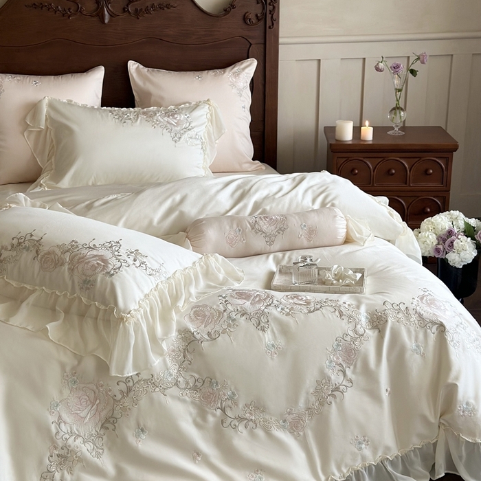 91家纺网 家纺一手货源 找家纺 （总）MIU缪家居 2024新款100支全棉四件套系列-欧若拉