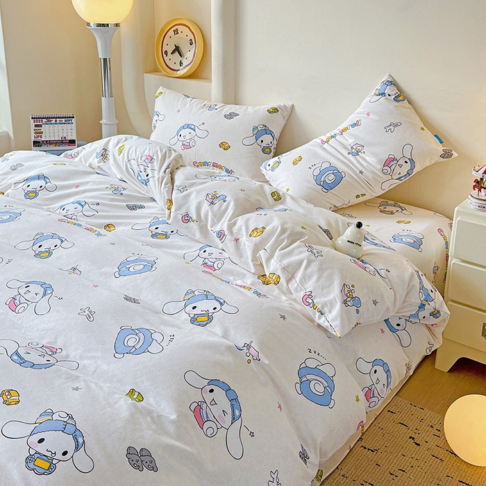 91家纺网 家纺一手货源 找家纺 （总）朵希曼 2025新款三丽鸥全棉磨毛系列四件套