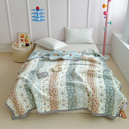 91家纺网 家纺一手货源 找家纺 （总）源舜家纺 2025新款小清新印花牛奶绒床盖多用途盖毯系列