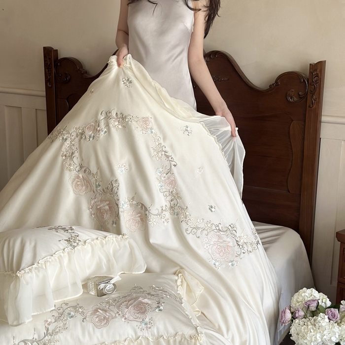 91家纺网 家纺一手货源 找家纺 （总）MIU缪家居 2024新款100支全棉四件套系列-欧若拉