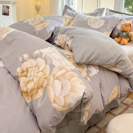 91家纺网 家纺一手货源 找家纺 （总）新印象 2025新款100%全棉磨毛四件套