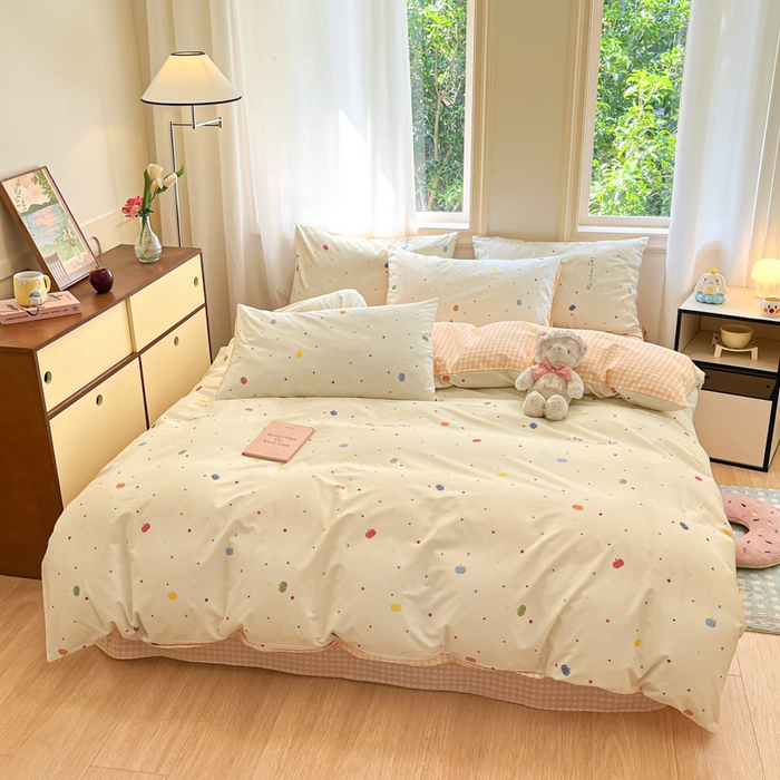 91家纺网 家纺一手货源 找家纺 晨希家居 2024新款全棉卡通印花简约款单被套 星空