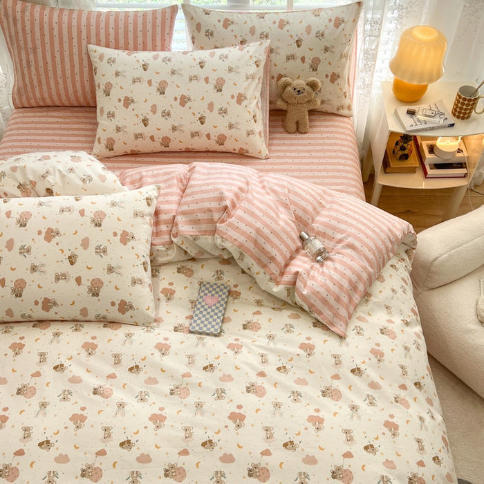 91家纺网 家纺一手货源 找家纺 （总）晨希家居 2025新款全棉卡通印花简约款单被套