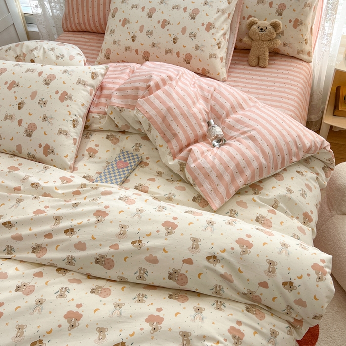 91家纺网 家纺一手货源 找家纺 （总）晨希家居 2025新款全棉卡通印花简约款单被套