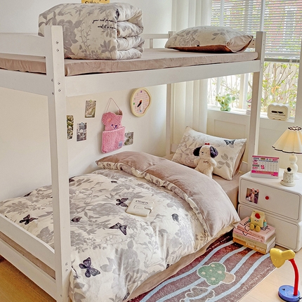 91家纺网 家纺一手货源 找家纺 （总）贝扬思家纺 2024新款高克重牛奶绒三件套