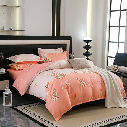 91家纺网 家纺一手货源 找家纺 梦卓家纺（总） 新品2025年加厚磨毛植物羊绒四件套床笠款