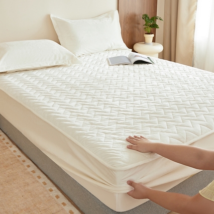 91家纺网 家纺一手货源 找家纺 （总）寝柔家纺 2024新款超柔宝宝绒加厚夹棉床笠