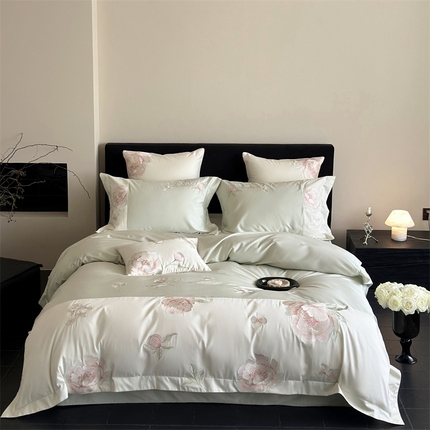 91家纺网 家纺一手货源 找家纺 （总）MIU缪家居 2024新款100支全棉四件套系列-繁花