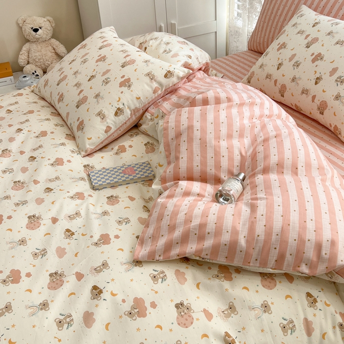 91家纺网 家纺一手货源 找家纺 （总）晨希家居 2025新款全棉卡通印花简约款单被套