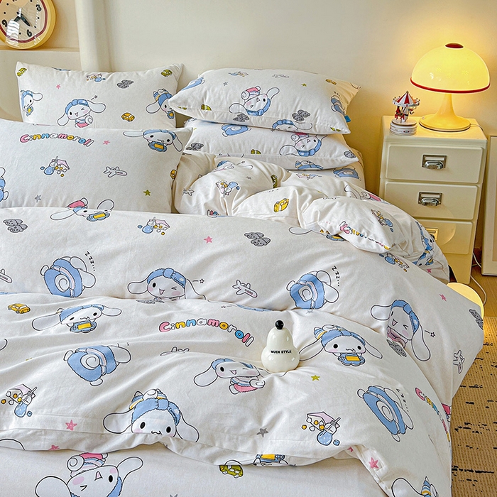 91家纺网 家纺一手货源 找家纺 （总）朵希曼 2025新款三丽鸥全棉磨毛系列四件套