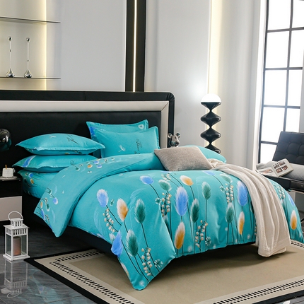 91家纺网 家纺一手货源 找家纺 梦卓家纺（总） 新品2025年加厚磨毛植物羊绒四件套床笠款