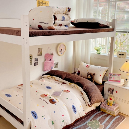 91家纺网 家纺一手货源 找家纺 （总）贝扬思家纺 2024新款高克重牛奶绒三件套