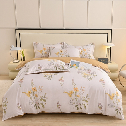 91家纺网 家纺一手货源 找家纺 （总）润淳 2025全棉正宗13376四件套精梳棉印花纯棉三件套13372全棉四件套