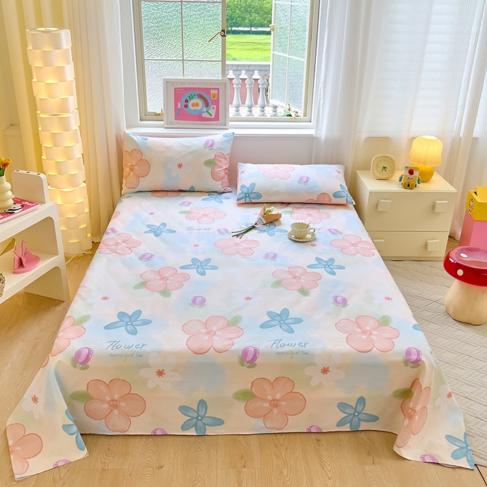 91家纺网 家纺一手货源 找家纺 拾物记 2024新款全棉喷气12868床单 梦华录