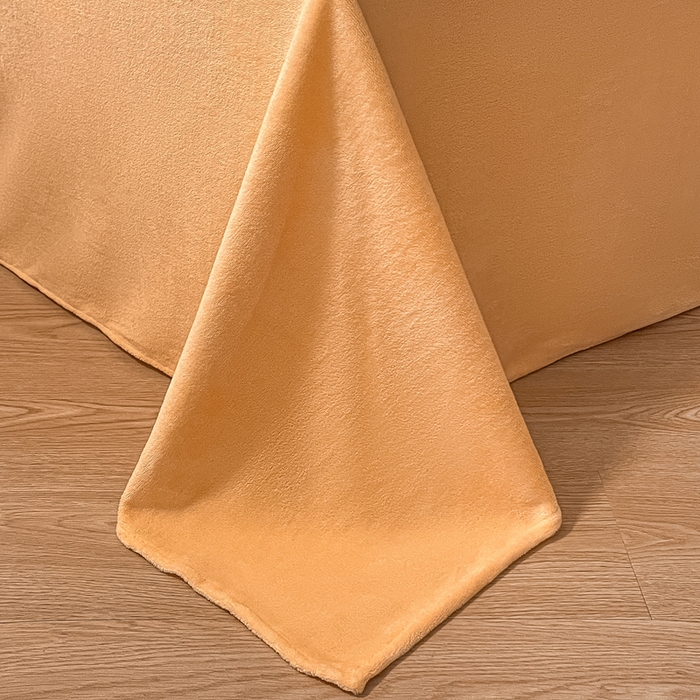 91家纺网 家纺一手货源 找家纺 857家居 2024新款雕花绒四件套-云朵系列 云朵黄