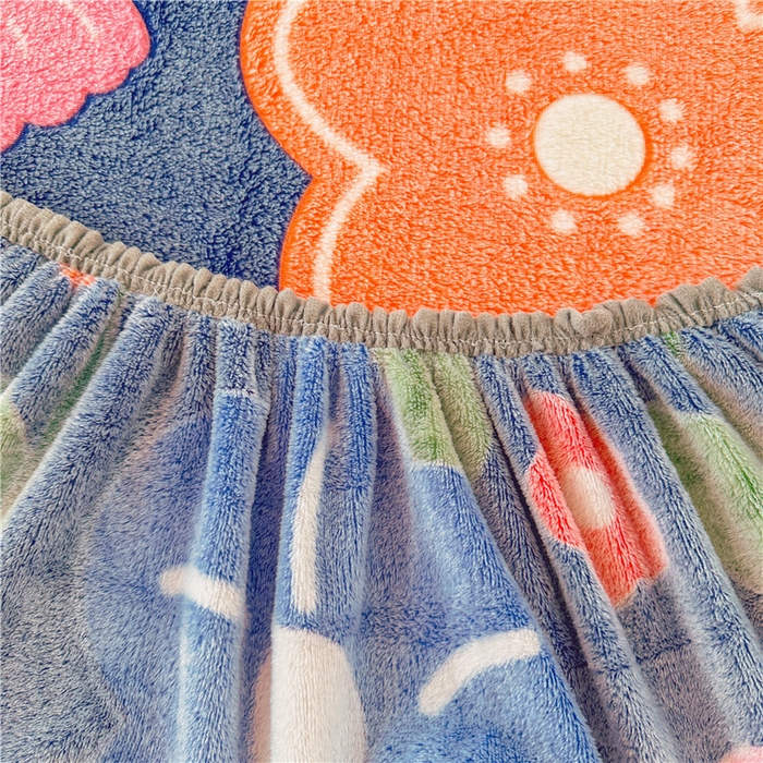 91家纺网 家纺一手货源 找家纺 喜居 喜居 2024新款雪花绒床笠印花牛奶绒床笠三件套单床笠 夜来香