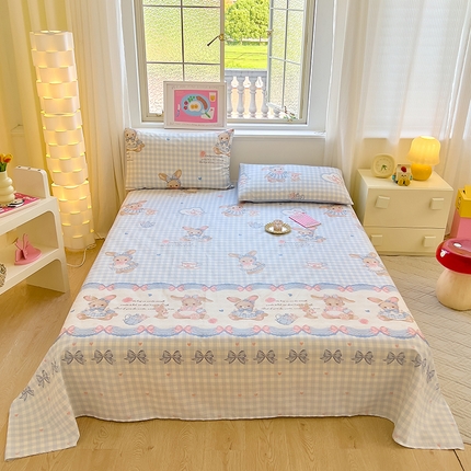 拾物记 2024新款全棉喷气12868床单 西莉娅