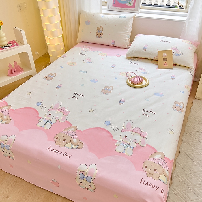 91家纺网 家纺一手货源 找家纺 拾物记 2024新款全棉喷气12868床单 茜茜公主