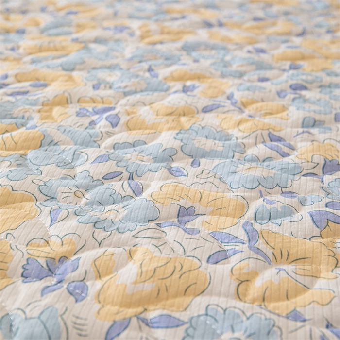 91家纺网 家纺一手货源 找家纺 十个点家纺 2024新款云锦棉印花床裙三件套-晚秋系列 晚秋