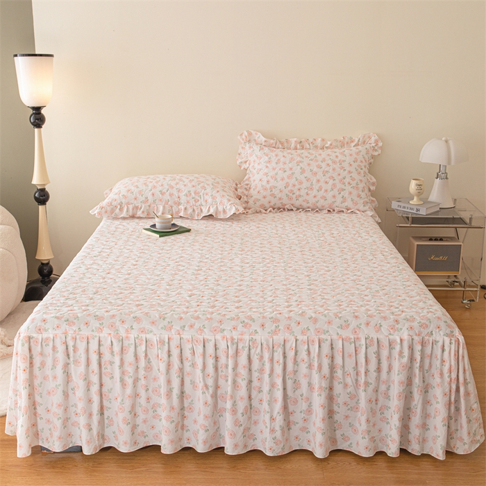 91家纺网 家纺一手货源 找家纺 十个点家纺 2024新款云锦棉印花晚秋系列床头罩 红粉世家