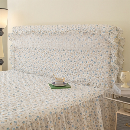 十个点家纺 2024新款云锦棉印花晚秋系列床头罩 繁花似锦