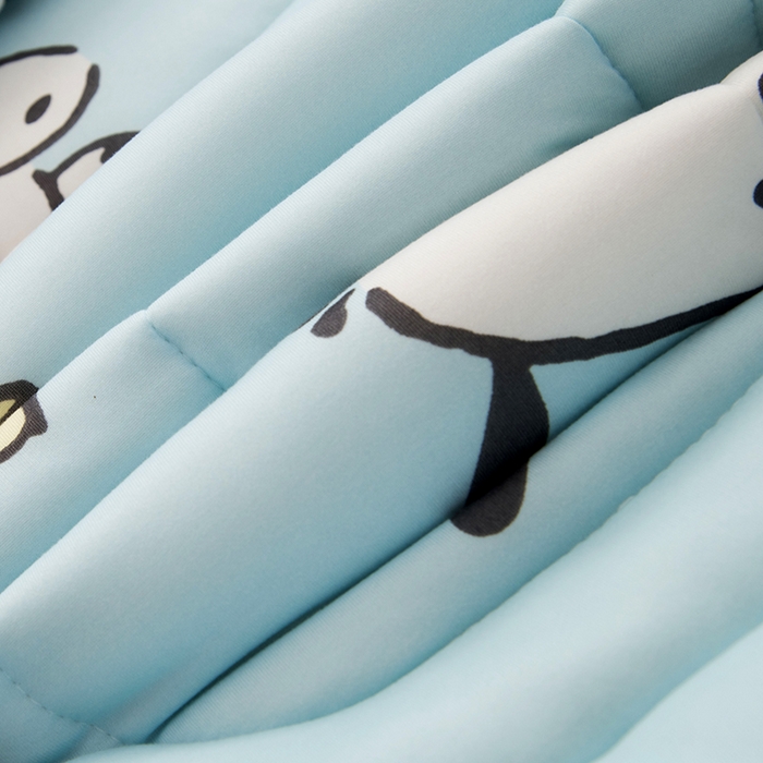 91家纺网 家纺一手货源 找家纺 萌宝 2024新款A类三丽欧针织棉儿童豆豆被幼儿园卡通春秋被冬被 帕恰狗