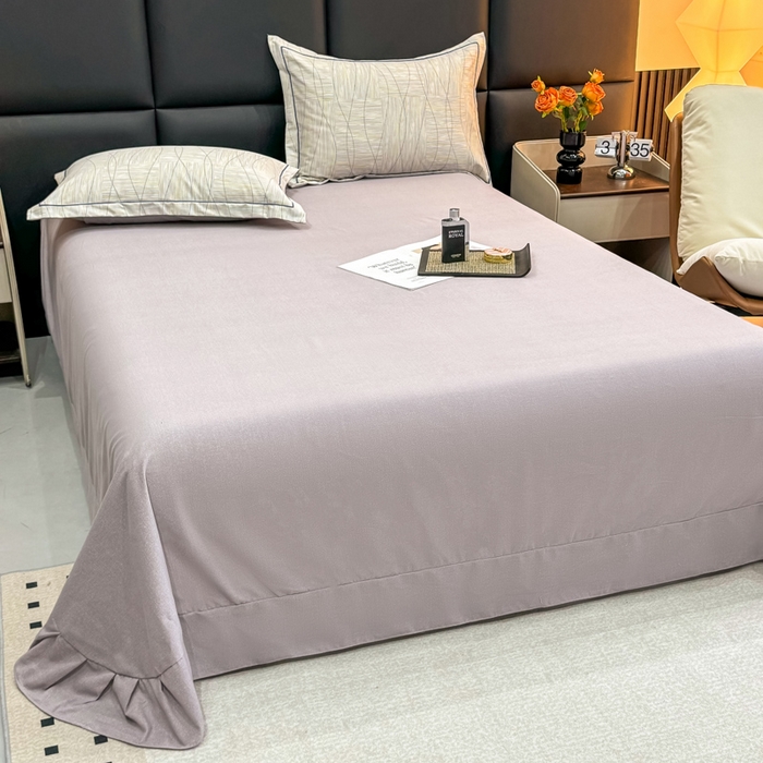 91家纺网 家纺一手货源 找家纺 优品阁 2024新款亲肤舒适全棉磨毛单床单暮光