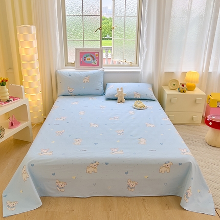 拾物记 2024新款全棉喷气12868床单 帽子小奶狗