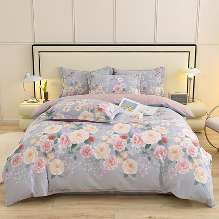 91家纺网 家纺一手货源 找家纺 （总）润淳 2025全棉正宗13376四件套精梳棉印花纯棉三件套13372全棉四件套