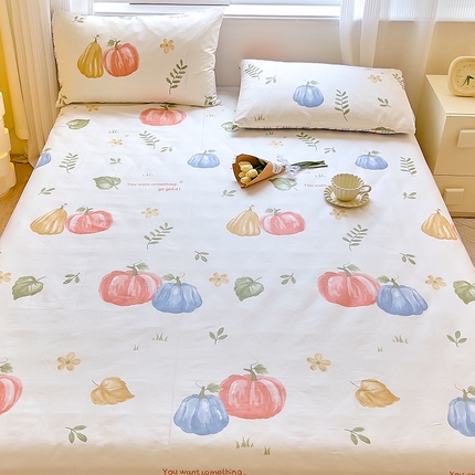 91家纺网 家纺一手货源 找家纺 拾物记 2024新款全棉喷气12868床单 楠得遇见