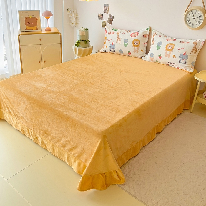 91家纺网 家纺一手货源 找家纺 大柏树 2025新款A类高克重亲肤舒适牛奶绒印花四件套-四件套可定制 布拉乐园