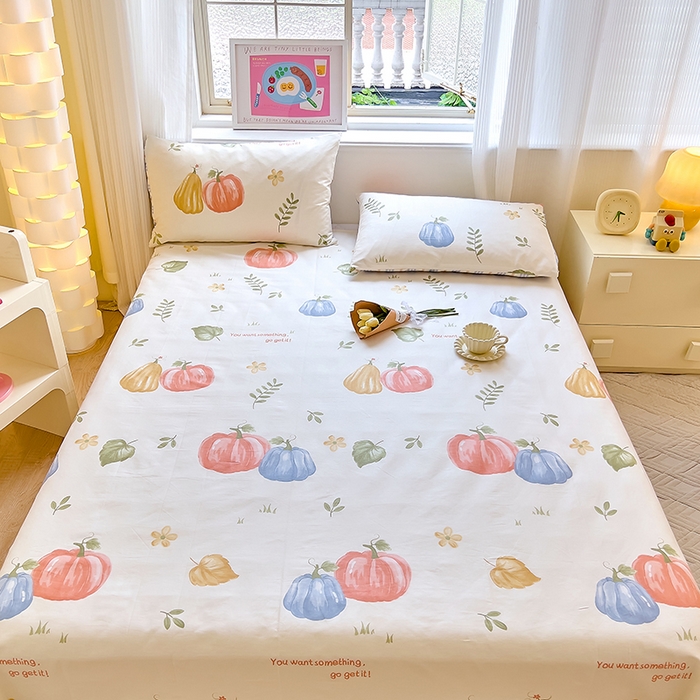 91家纺网 家纺一手货源 找家纺 拾物记 2024新款全棉喷气12868床单 楠得遇见