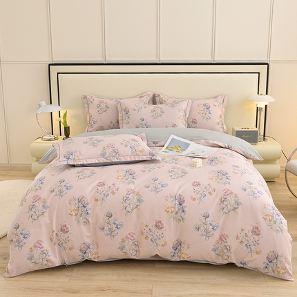 91家纺网 家纺一手货源 找家纺 （总）润淳 2025全棉正宗13376四件套精梳棉印花纯棉三件套13372全棉四件套