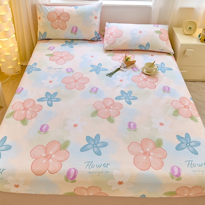 91家纺网 家纺一手货源 找家纺 拾物记 2024新款A类12868全棉喷气床笠 梦华录