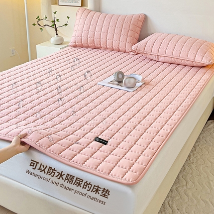 91家纺网 家纺一手货源 找家纺 （总）恒尚居 2024爆款防水床垫床褥床护垫原棉大豆夹棉护垫软床垫-四季跑量款