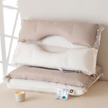 （总）唯爱品 2026新款全棉纯棉双向护颈牵引枕枕头枕芯 记忆枕源头工厂