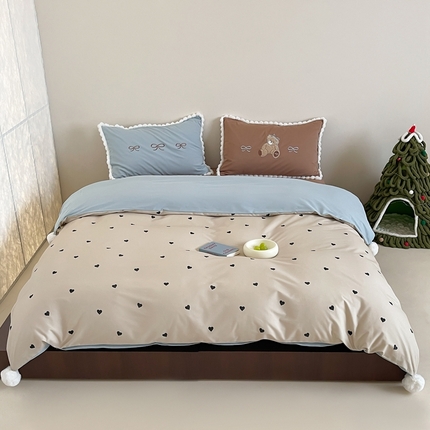 91家纺网 家纺一手货源 找家纺 （总）桔子家纺 2024新款100支全棉磨毛四件套