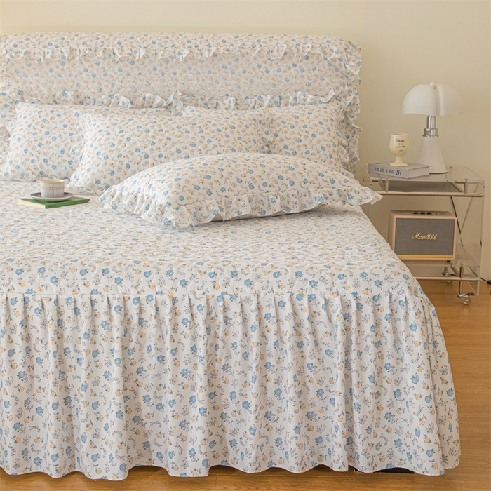 91家纺网 家纺一手货源 找家纺 十个点家纺 2024新款云锦棉印花晚秋系列床头罩 繁花似锦