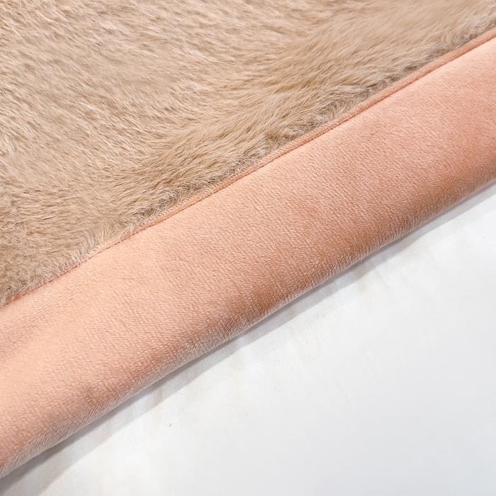 91家纺网 家纺一手货源 找家纺 2025新款纯色仿貂绒双面绒宝宝绒多功能休闲毯子办公室卧室复合毯子 卡其