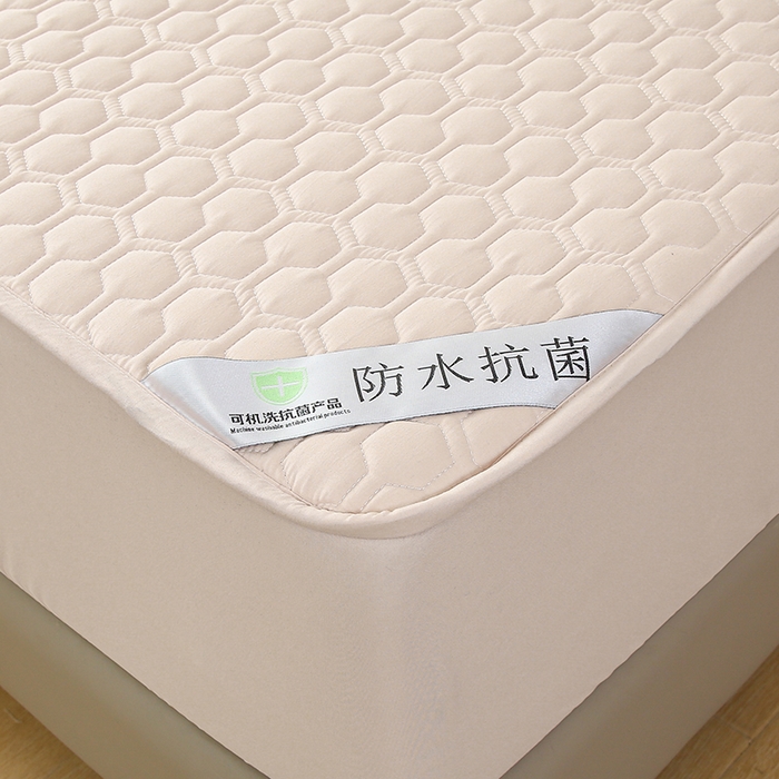 91家纺网 家纺一手货源 找家纺 老帅的工厂店 2025新款夹棉纯色防水床笠本色