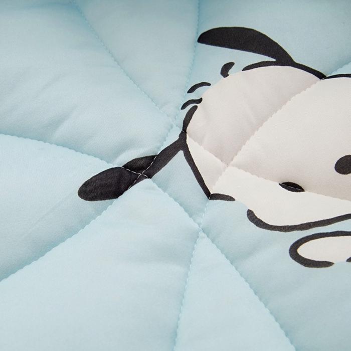 91家纺网 家纺一手货源 找家纺 萌宝 2024新款A类三丽欧针织棉儿童豆豆被幼儿园卡通春秋被冬被 帕恰狗