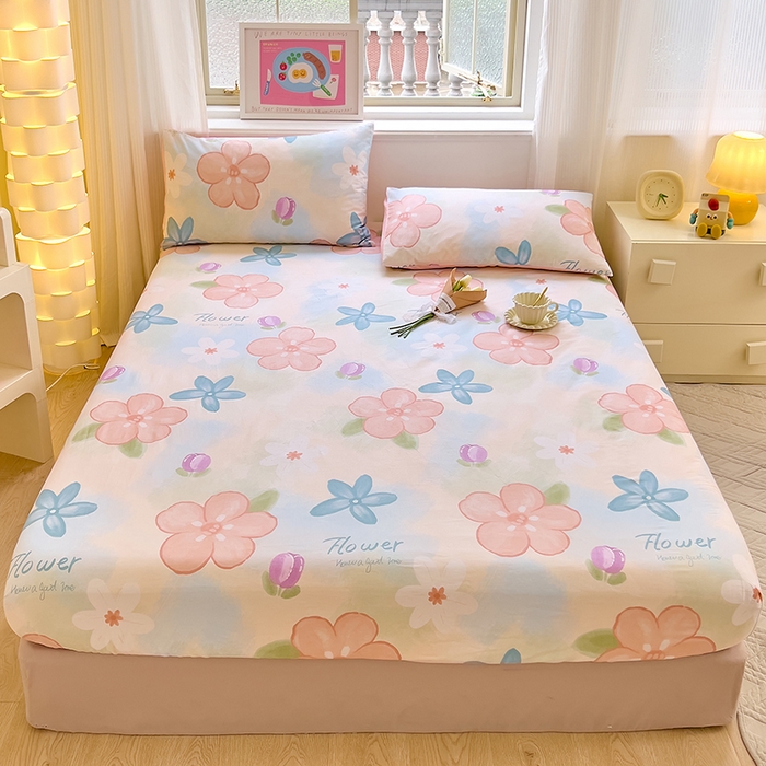 91家纺网 家纺一手货源 找家纺 拾物记 2024新款A类12868全棉喷气床笠 梦华录