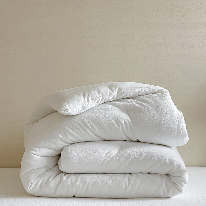 91家纺网 家纺一手货源 找家纺 梦享生活 2024新款全棉三层提花秋冬被芯 提花积木肌理被芯