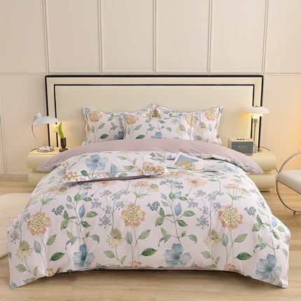 91家纺网 家纺一手货源 找家纺 （总）润淳 2025全棉正宗13376四件套精梳棉印花纯棉三件套13372全棉四件套